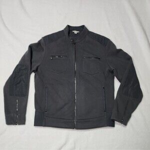 Calvin Klein Womens Fitted Jacket Size Medium Dark Gray